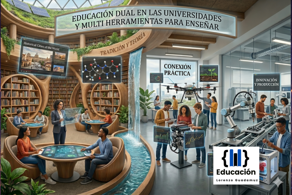 EDUCACIÓN DUAL EN LAS UNIVERSIDADES Y MULTI HERRAMIENTAS PARA ENSEÑAR.